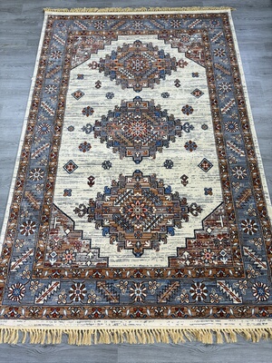 微瑕疵2*3美式复古波斯地毯无胶超厚客厅卧室茶几地毯