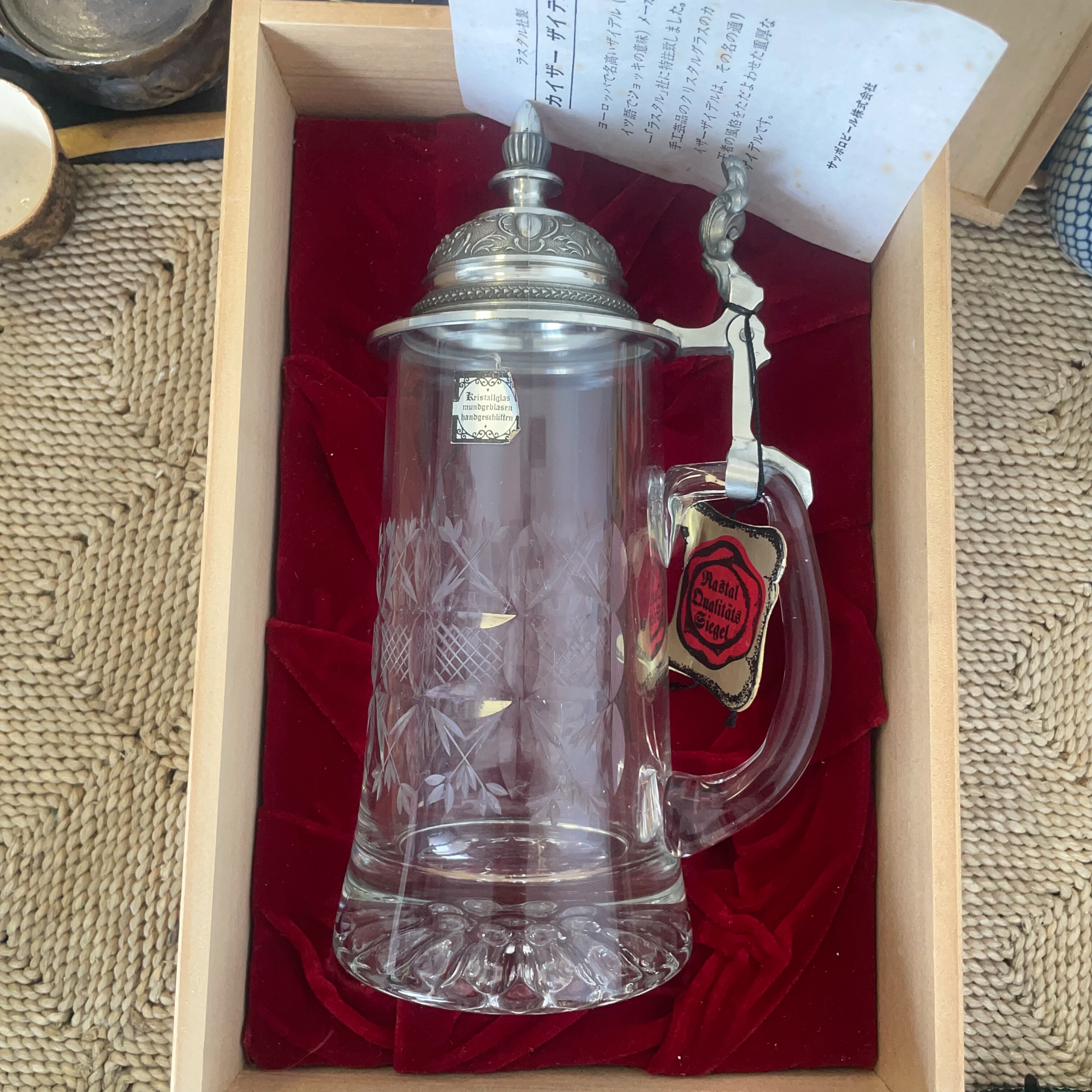 日本回流 德国制 rastal 水晶 啤酒杯 手工工艺  2-470