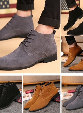 shoes for men black boots mens boots chelsea boots warm男靴
