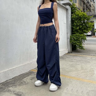 抽绳松紧腰薄款运动裤女 Drawstring Elastic Waist Lounge Pants