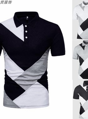 tshirts for men summer tops 立领短袖男 polo衫 polo shirts