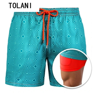 男夏沙滩短裤men double layer summer beach shorts boardshorts