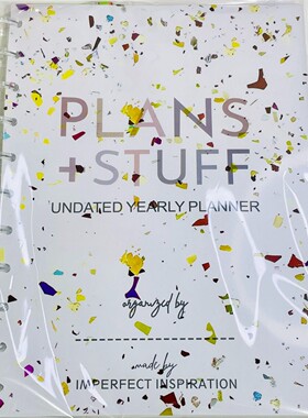 新品2025年 LIFE PLANNER 彩色规划书 PLANS+STUFF 记事planner