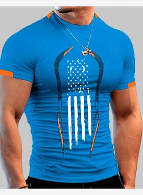 gym clothes sportswear t shirt men 透气速干衣男大码运动短袖T