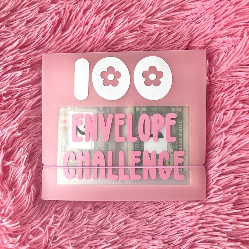 100Envelope Cash Stuffing Savings Challenge Binder organizer
