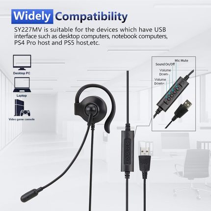 other A10Business sport headphones headset USB话务办公耳机分