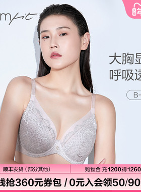 【风巢杯】Comfit内衣女薄款上托聚拢大胸显小大码文胸CB00109