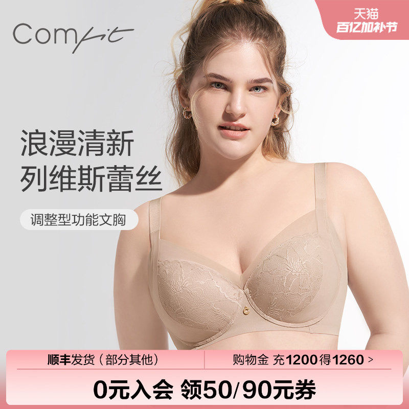 安莉芳旗下Comfit大胸调整型文胸女收副乳上托聚拢薄内衣CB00154