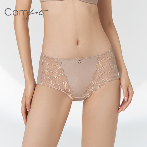 Comfit红色内裤女薄款透气