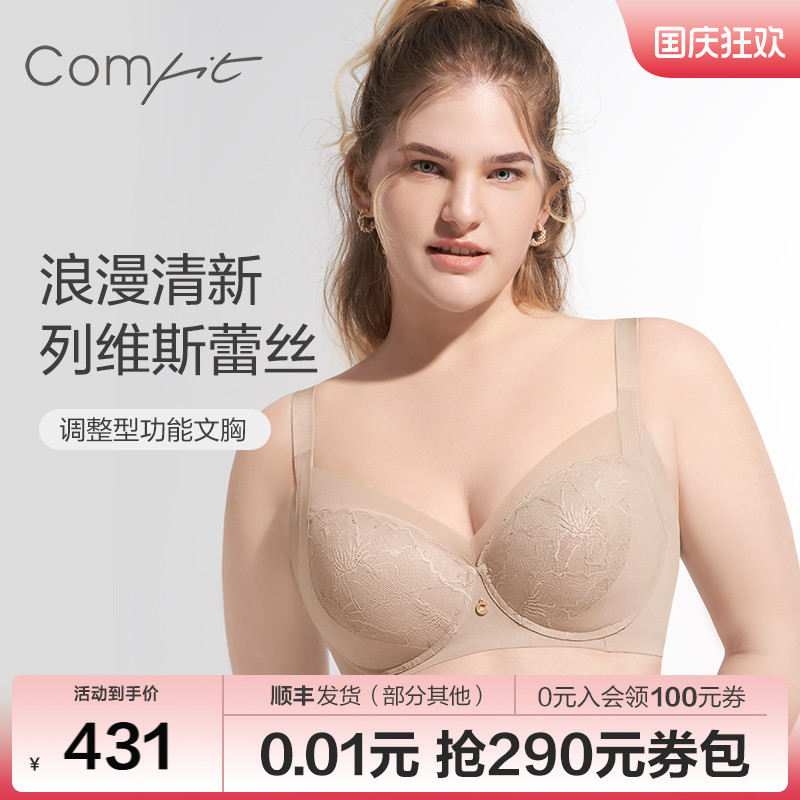 安莉芳旗下Comfit大胸调整型文胸女收副乳上托聚拢薄内衣CB00154