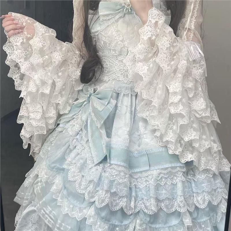 有里布樱姬袖洛丽塔雪纺内搭衬衫