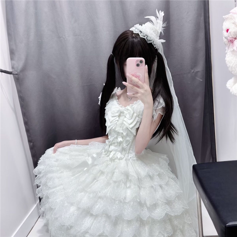 现货甜美蕾丝洛丽塔小花嫁