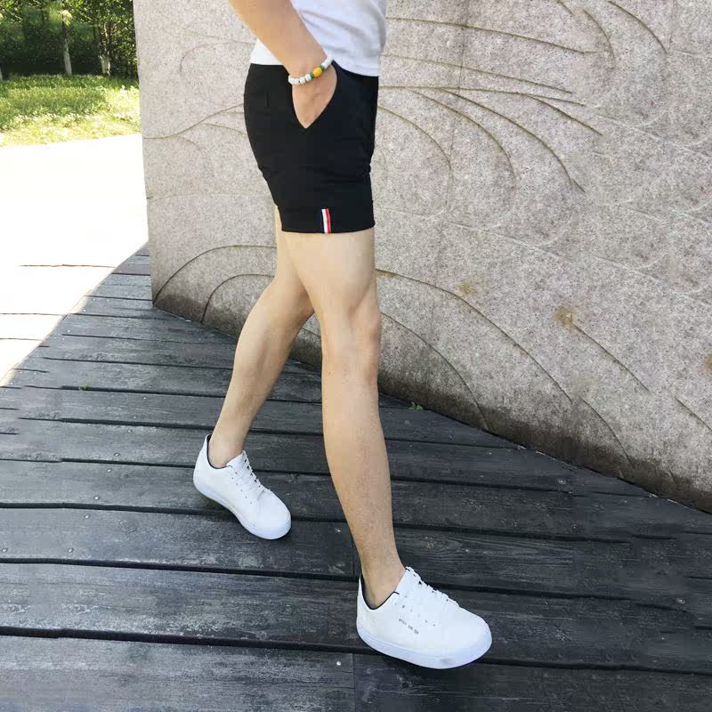 夏天潮男西装短裤韩版社会精神小伙三分裤3分潮流修身二分超短裤