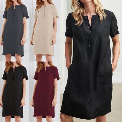fashion women dress summer casual loose ladies dresses 女裙