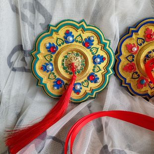 唐风八宝镜自制仿铜镜汉服国风拍照汉服配饰文物道具