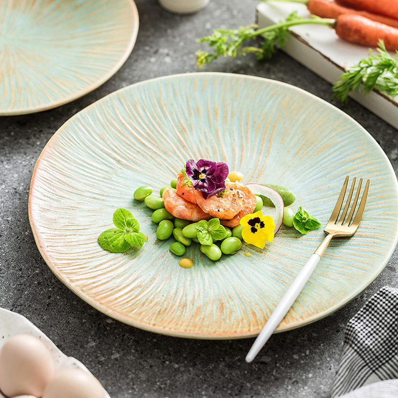 造器平盘陶瓷圆形盘子牛排西餐