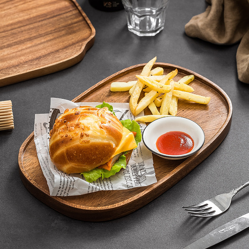 造器中式家用胡桃木质拖盘酒店食品级长方形高级感轻奢创意菜盘子,餐饮具,餐用托盘,淘宝优惠券,粉丝福利购,淘宝优惠卷