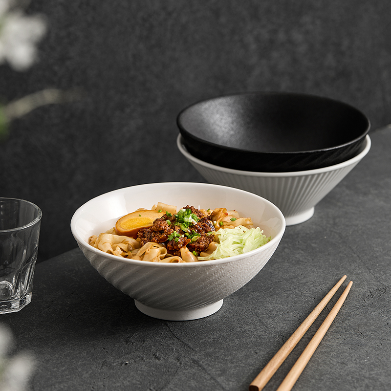 造器日式拉面碗斗笠碗家用2025新款高级感餐厅餐具陶瓷创意汤面碗