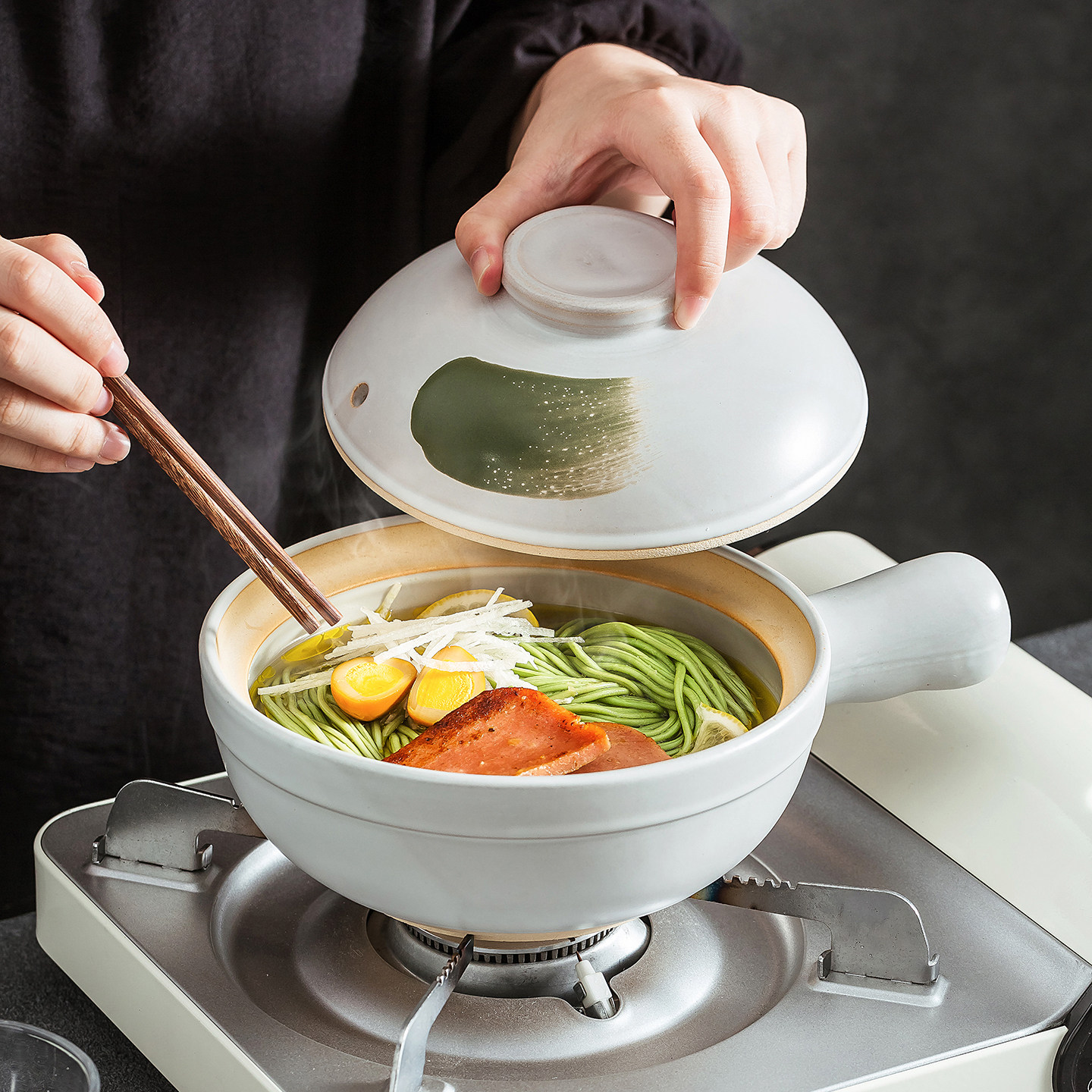 德化砂锅2025新款可明火直烧燃气灶专用的家用的陶瓷炖菜炖锅砂锅