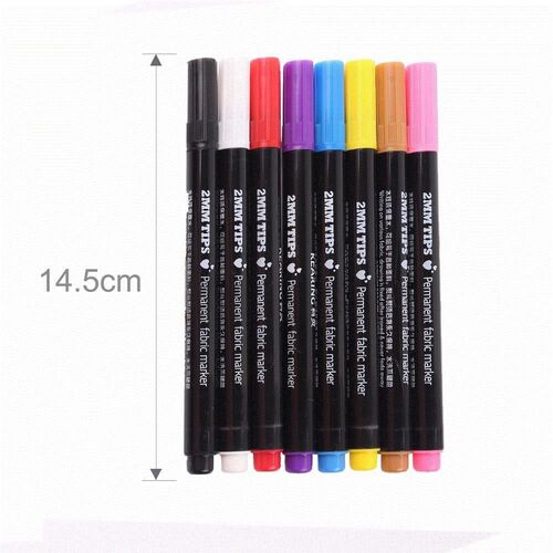 fengrise permanent marker pen paint fabric marking pens mult