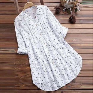 white long shirts women summer clothes shirt dress cotton 女