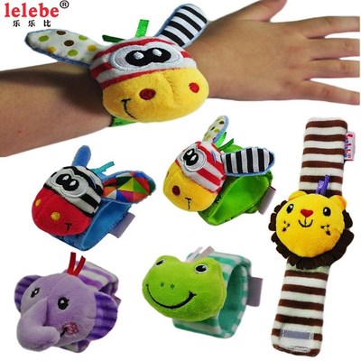 Baby watch with baby supplies rattle toy wrist band手腕带玩J