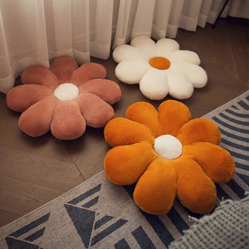 50cm小雏菊太阳花朵抱枕靠垫客厅沙发ins靠枕床上床头装饰宿舍