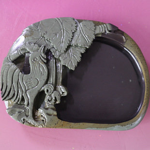 宁夏贺兰石砚台摆件收藏品文房四宝书房书画用砚石手工砚石材雕刻