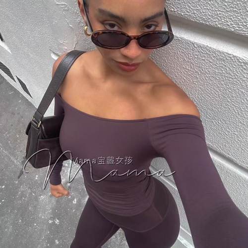 csb新款一字肩瑜伽背心