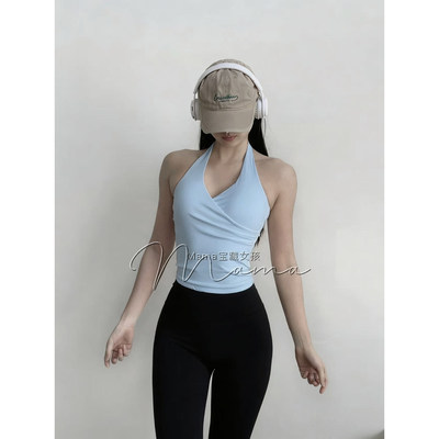 CSB~V领交叉挂脖背心瑜伽服
