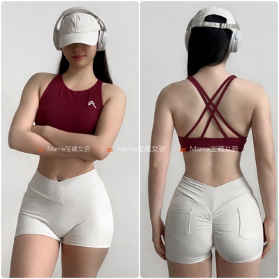 001宝藏女孩瑜伽背心美背