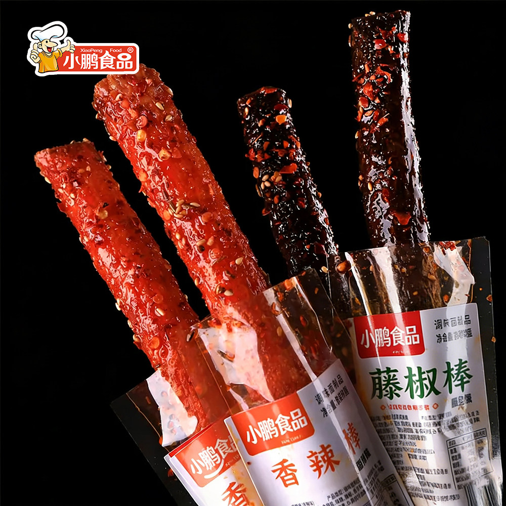 【小鹏食品】藤椒棒香辣棒网红辣条一根大长筋休闲解馋追剧小零食