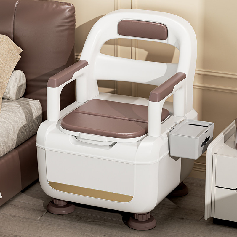 老人可移动马桶坐便器座便椅凳床边老年人家用结实便携式大便坐椅