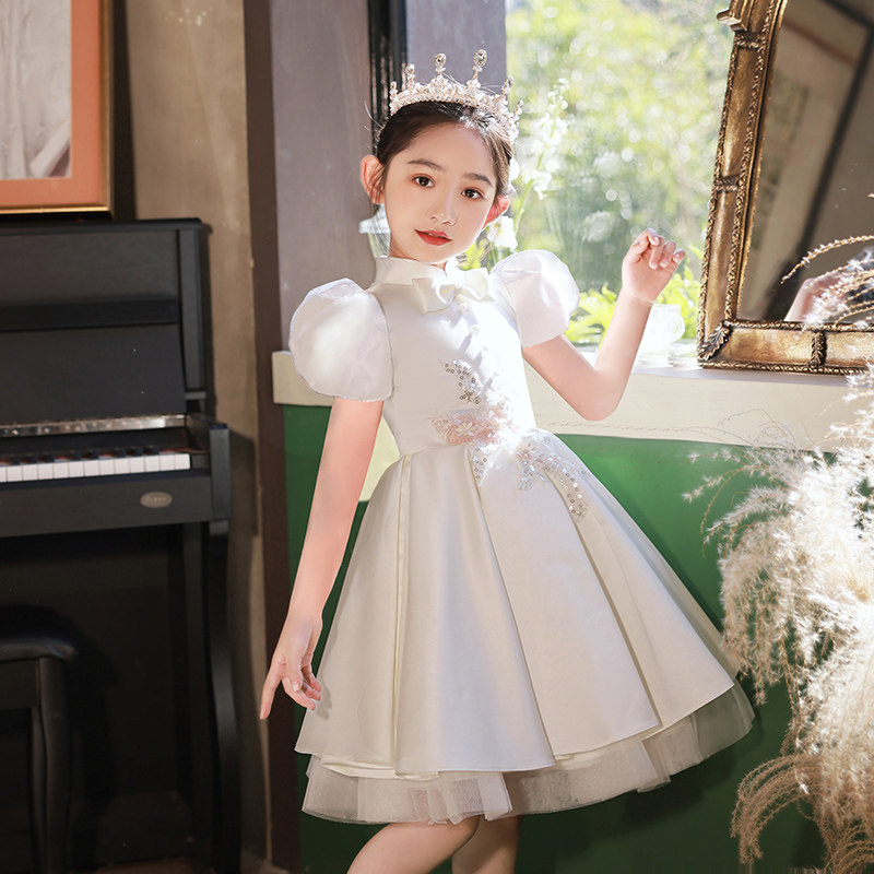 花童婚礼小女孩儿童白色主持人国风生日,童装/婴儿装/亲子装,儿童礼服,淘宝优惠券,粉丝福利购,淘宝优惠卷