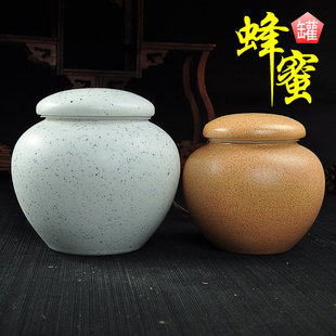 厂家直销 新品亚光陶瓷液体罐 茶叶蜂蜜罐密封罐 滴水不漏储存罐