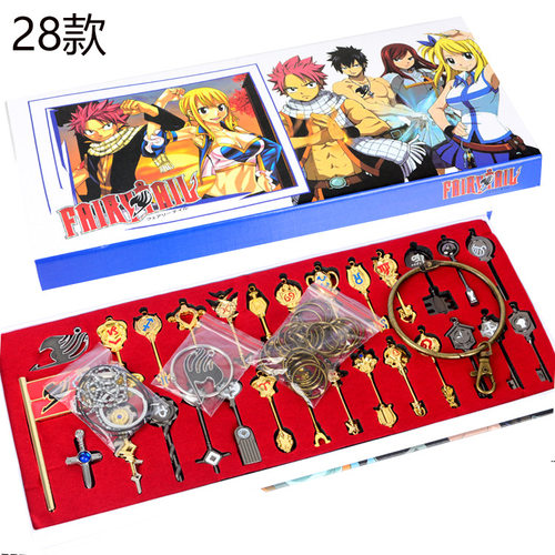 跨境妖精的尾巴28款套装 露西12宫星座钥匙星灵格雷哈比露西纳兹