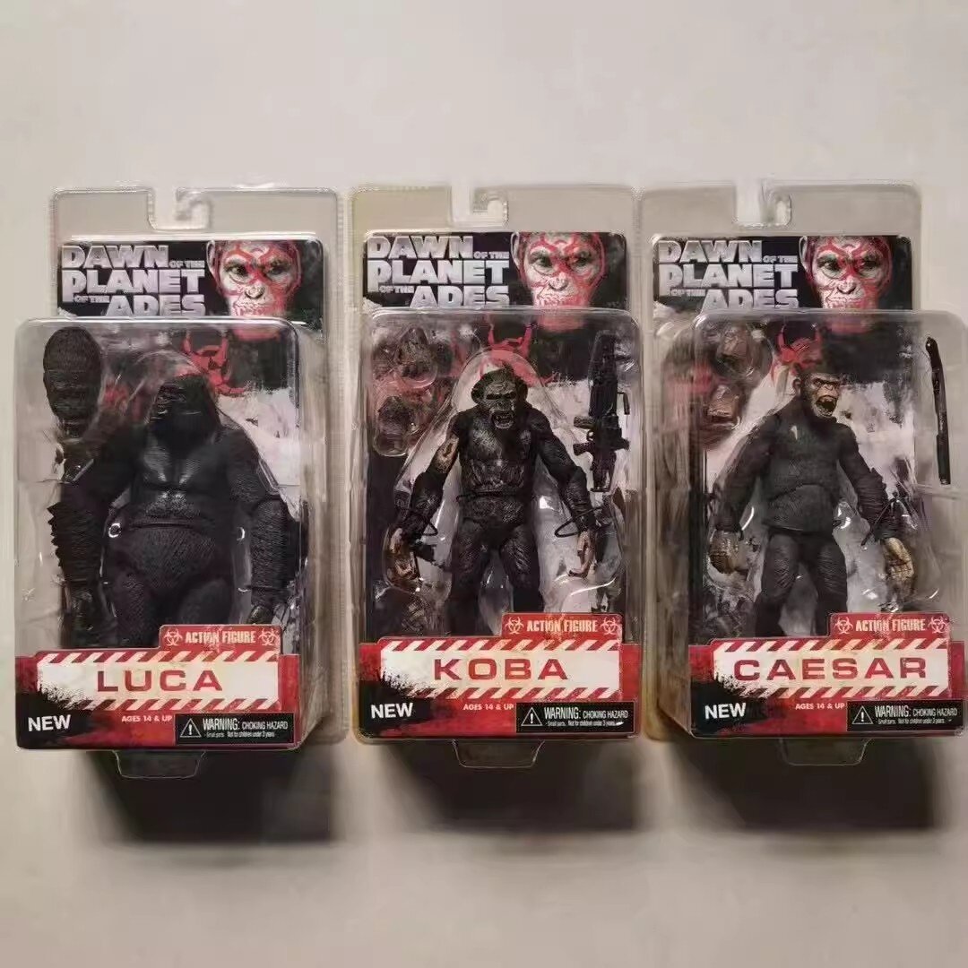 NECA 人猿星球 猩球崛起 凯撒 库巴 卢卡 金刚 猩猩可动手办模型