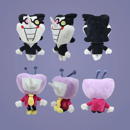跨境新品DELTARUNE Tenna plush三角符文电视人毛绒玩偶公仔现货