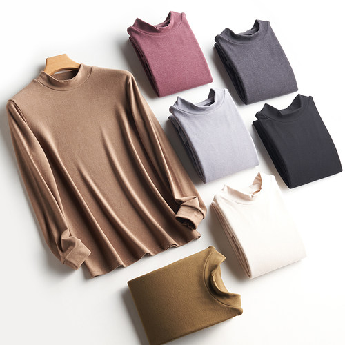 半高领保暖内衣男士上衣可外穿