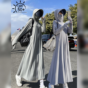 防晒衣女2026新款夏季长版全身抗UV轻薄upf50+冰丝防晒服外套