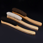 马毛刷衣帽毛刷实木长柄鞋 刷清洁刷皮革软毛妮大衣刷子