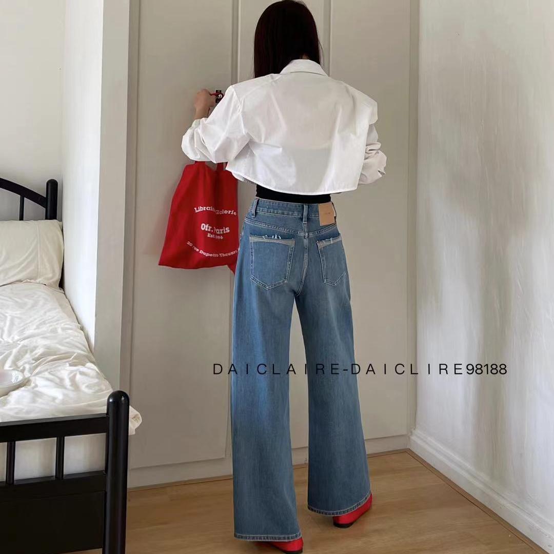 百搭高腰十分阔腿裤窄版