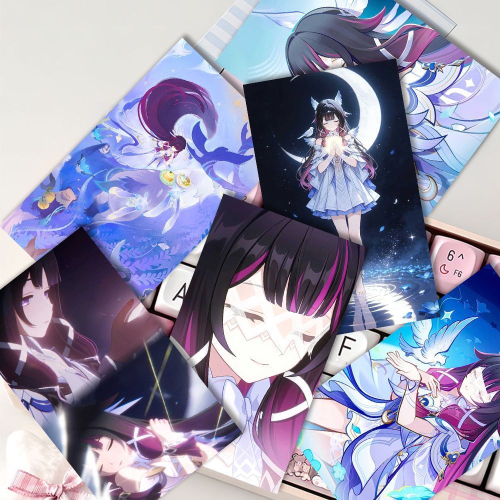 少女哥伦比娅精美明信片日系可爱文化创意明信片