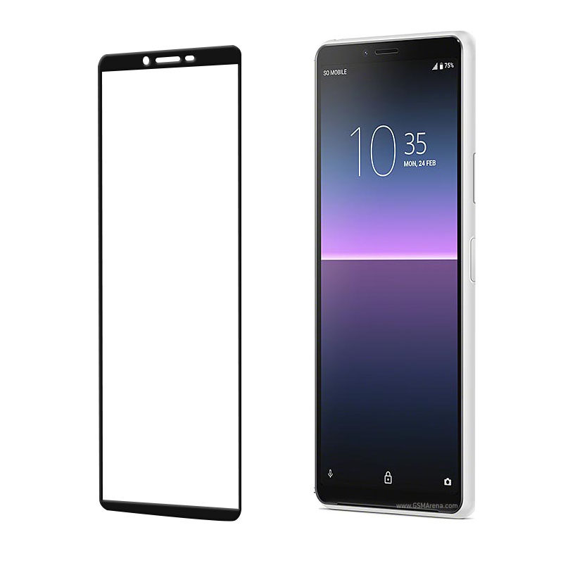 鐵布衫新型藍寶石鍍晶高清膜适用于索尼xperia10iii滿版全胶磨砂鋼化