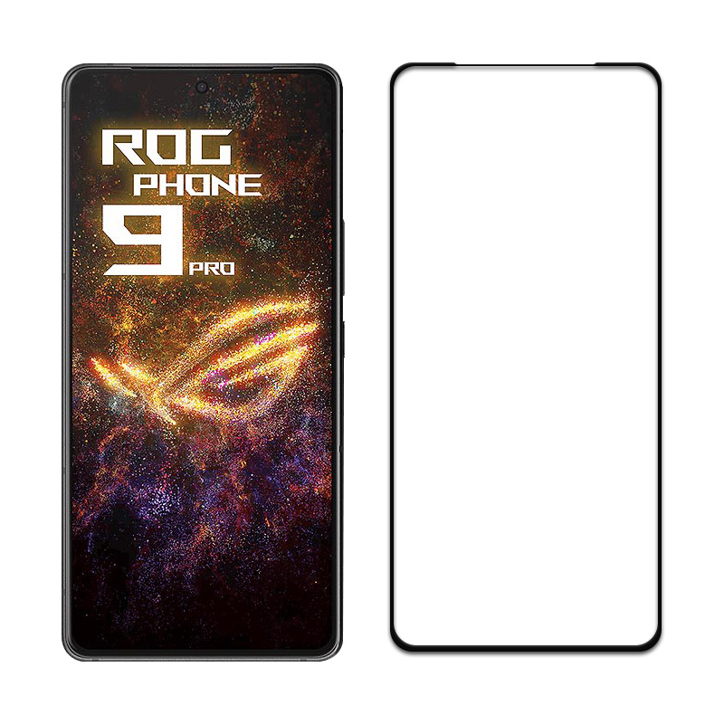 爱魔思新型钢化膜ROG9Pro手机膜华硕ROG phone9雾面满版磨砂玻璃膜8Pro防指纹保护二强玻璃贴膜旭硝子防摔膜