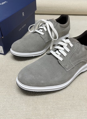 Rockport/乐步男鞋 男士运动休闲鞋轻便舒适系带百搭麂皮男鞋