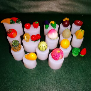 3D立体迷你水果模具 菠萝荔枝桃子辣椒白菜 食品级硅胶 露楚 冰块