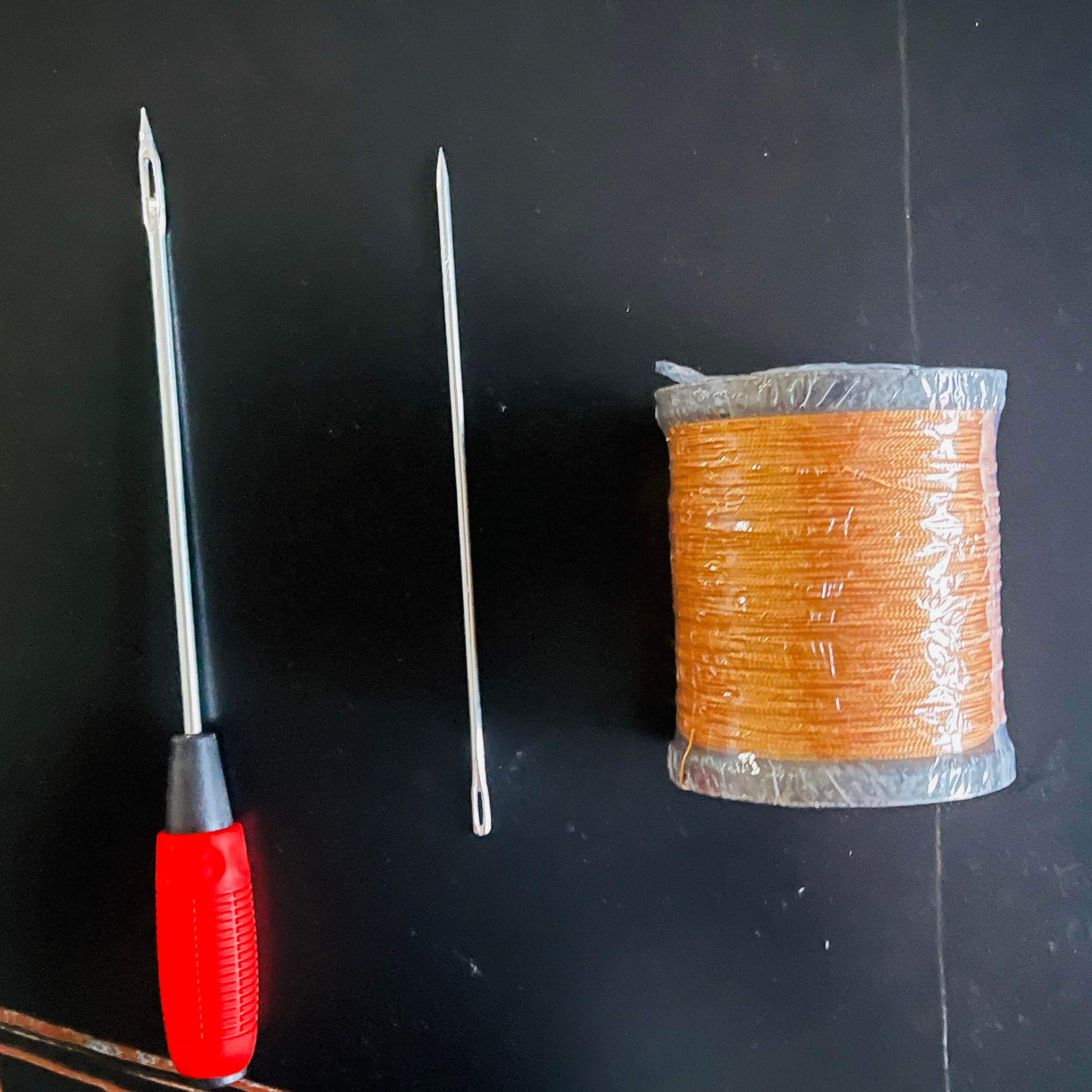 温室大棚棉被修补穿针线轮胎线保温板棉被快速修补工具