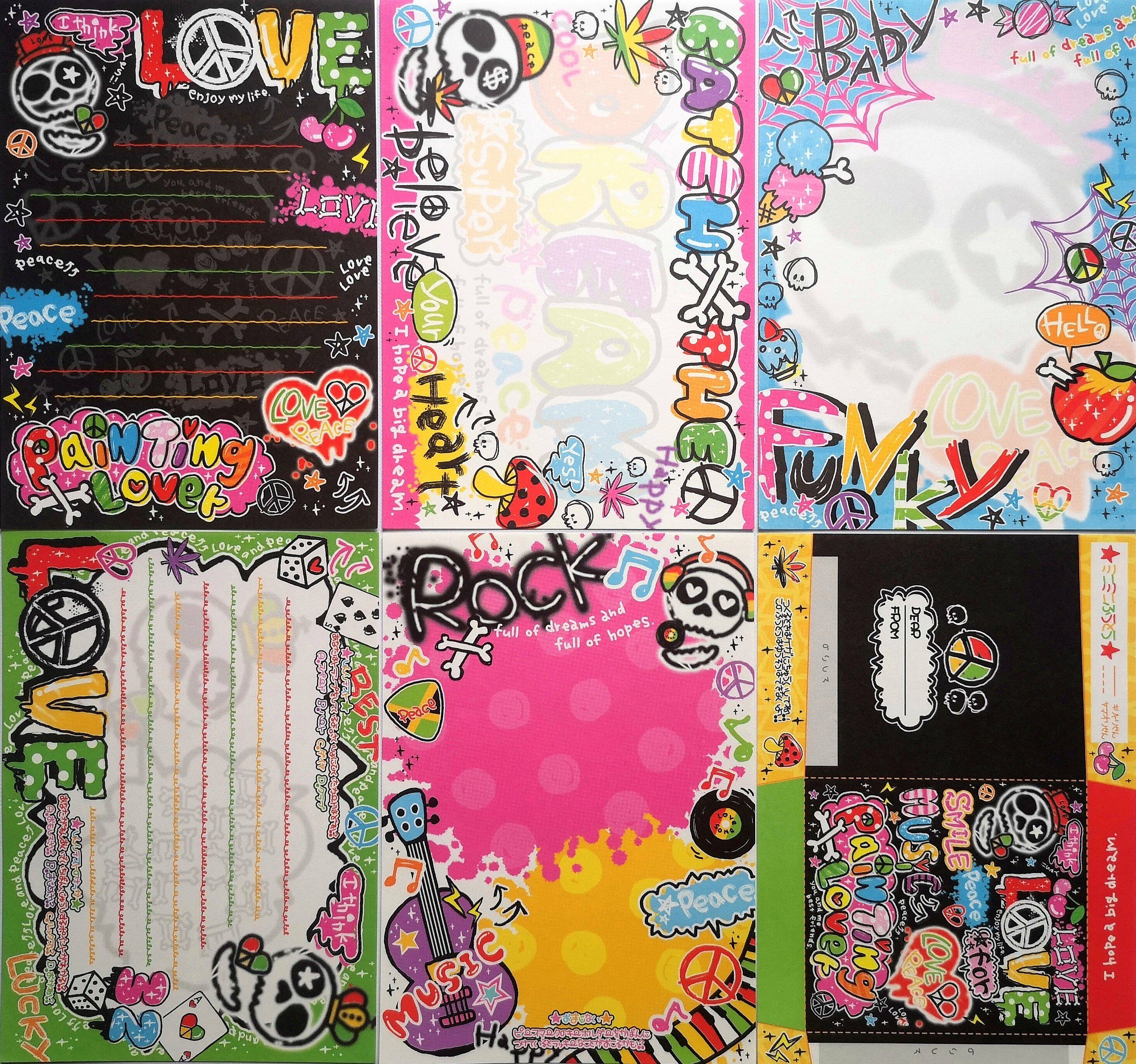 Japanese Y2k Gear Note Memo Pad - Discontinued Vintage Skull Heart Find! - Product image 2