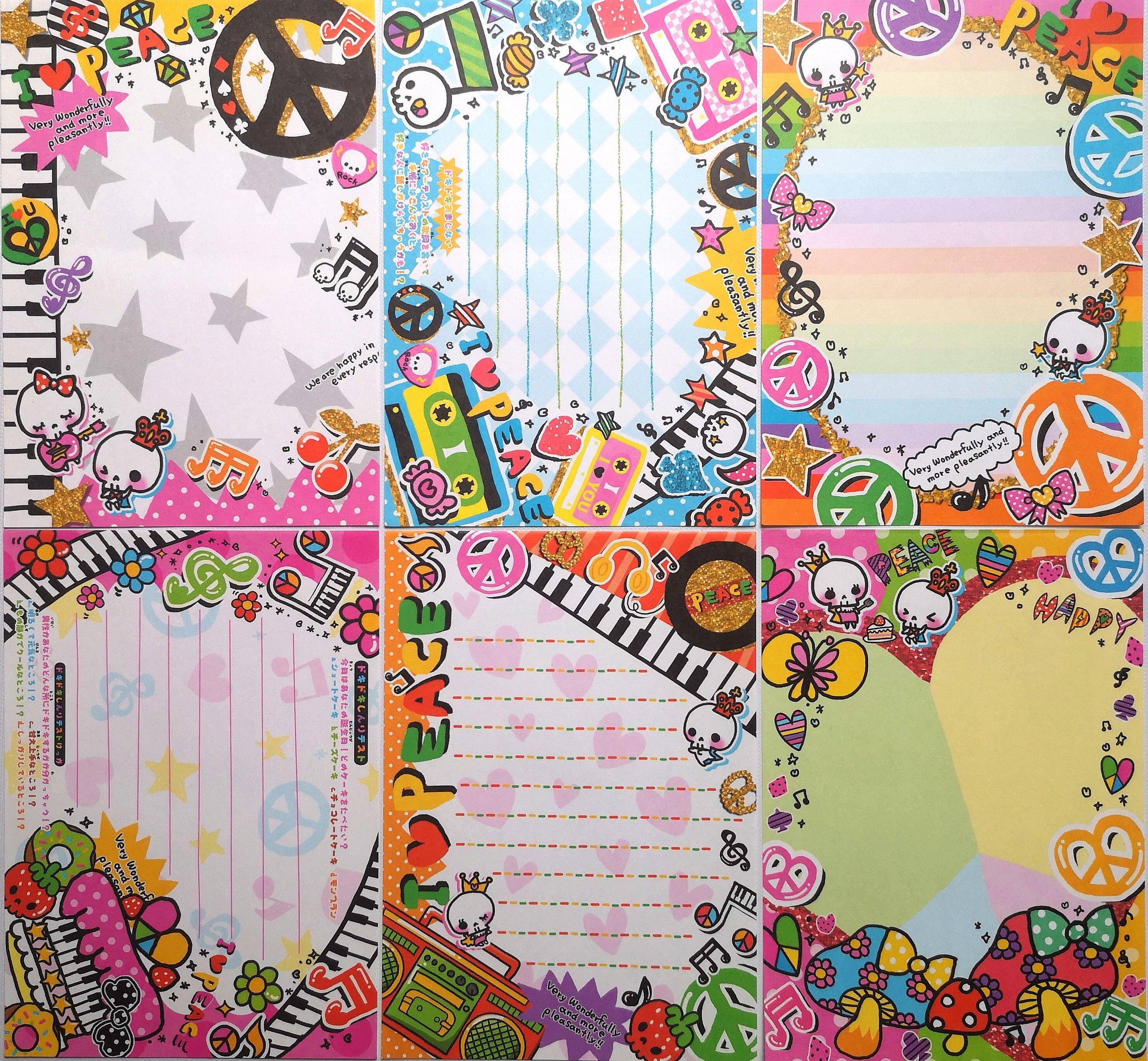 Japanese Y2k Gear Note Memo Pad - Discontinued Vintage Skull Heart Find! - Product image 5